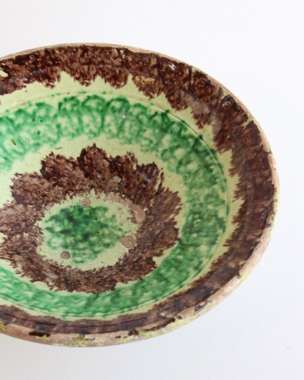 アフガン古鉢 スポンジウェア 民藝 器 皿 古道具 ビンテージ 骨董 古美術 Afgan Old Bowl K｜アフガン 古鉢 K