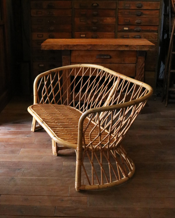 1970年代フランス製【ヴィンテージ家具】バンブー ソファ 1970年代フランス製【ヴィンテージ家具】バンブー ソファ 1960-70's