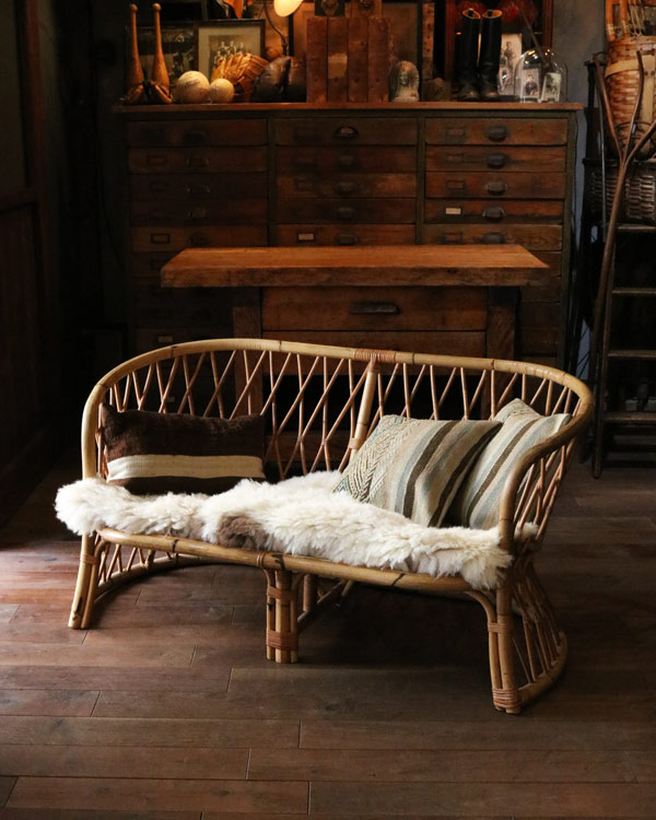 1970年代フランス製【ヴィンテージ家具】バンブー ソファ 1970年代フランス製【ヴィンテージ家具】バンブー ソファ