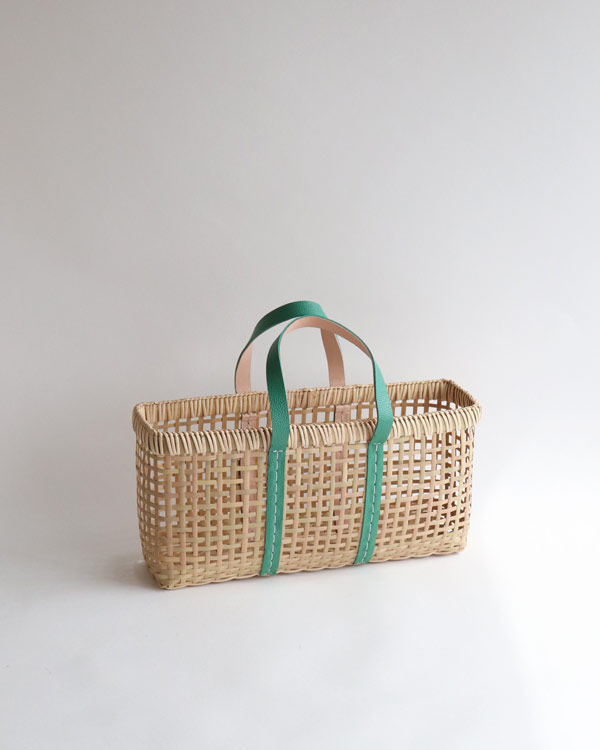 warang wayan(ワランワヤン) amimai革手バスケット ブラック M[生活