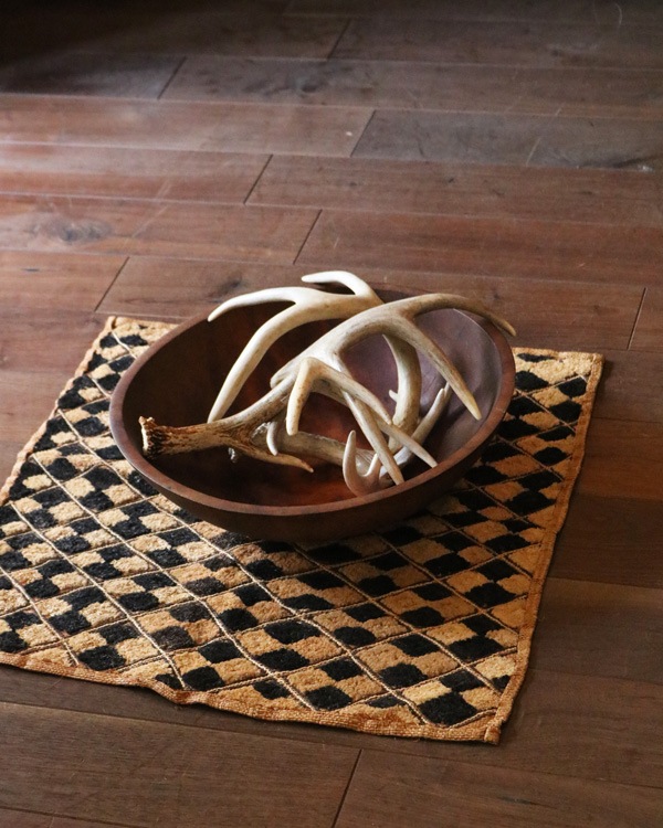 アフリカンテキスタイル クバ布（草ビロード）KF-07