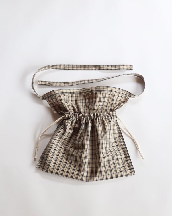APRON BAG ץХåVINTAGE PLAID/NATURAL