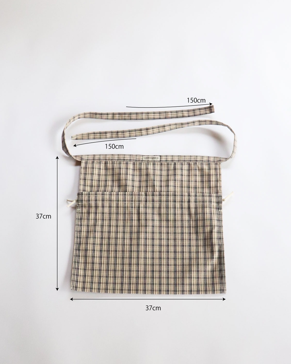 APRON BAG ץХåVINTAGE PLAID/NATURAL