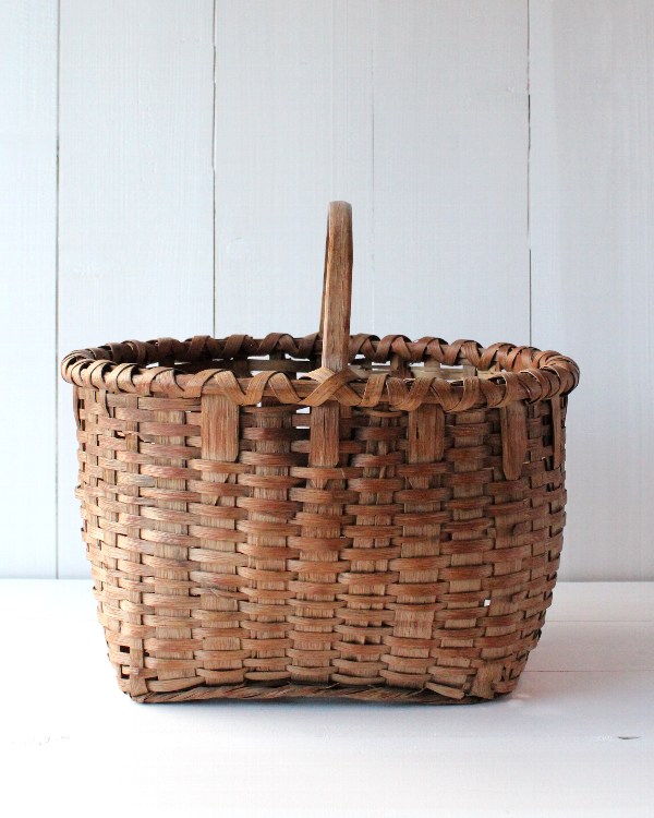 アンティーク ファームバスケット[生活雑貨とアンティークのオンライン