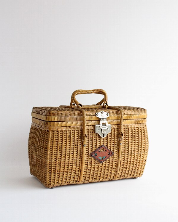 ラタンピクニックバスケット D