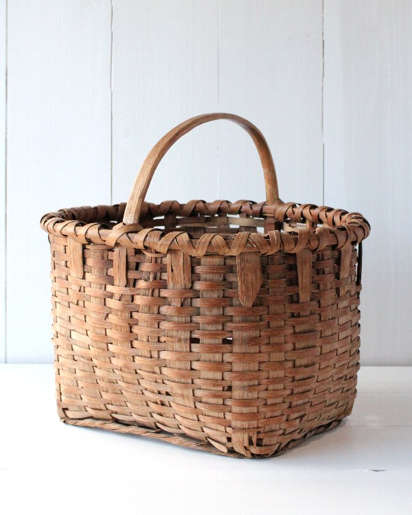 アンティーク ファームバスケット[生活雑貨とアンティークのオンライン