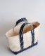 LABOR DAY Tool Bag XS Natural / Ink Blue