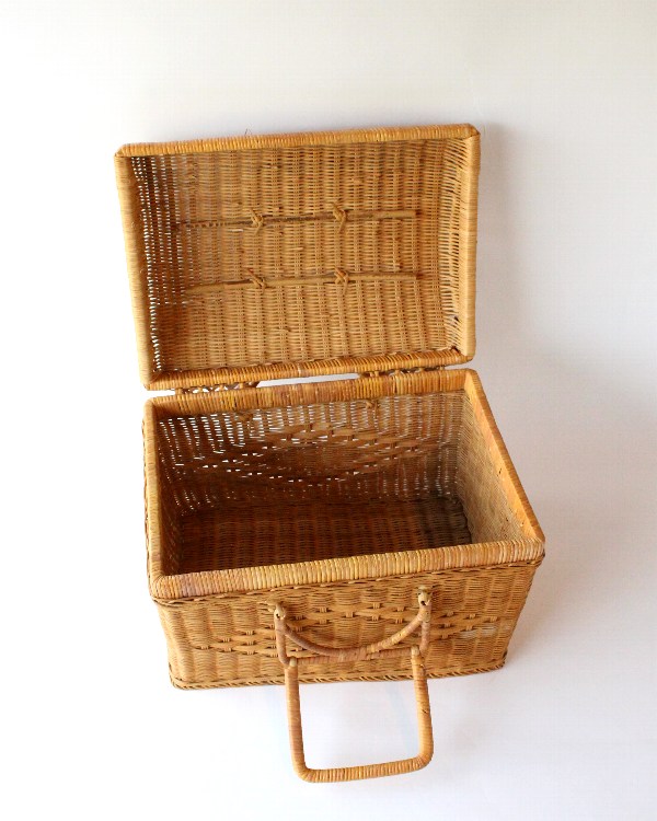 ラタンピクニックバスケット B