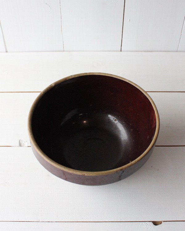 Old Brown Crock (陶製ミキシングボウル) A [生活雑貨とアンティークの
