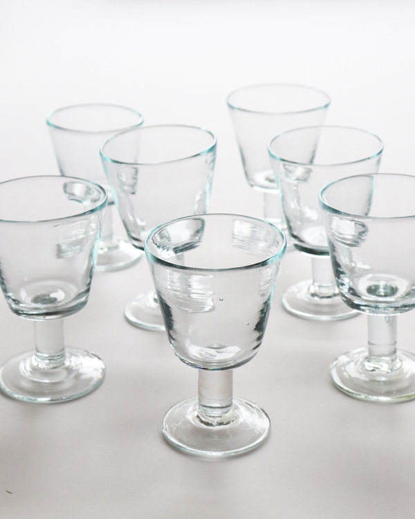 イラン手吹きガラス ゴブレット