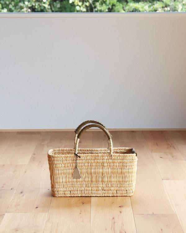 ワランワヤン ストローバスケット 浅型 S かごバッグ