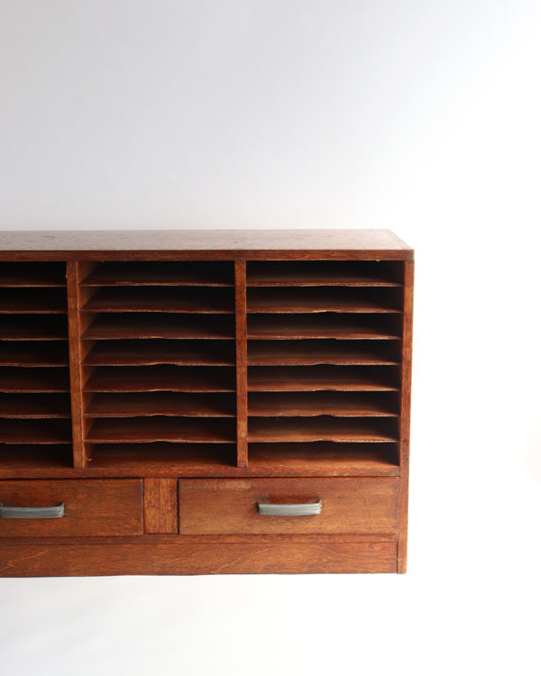 木製ファイルキャビネット