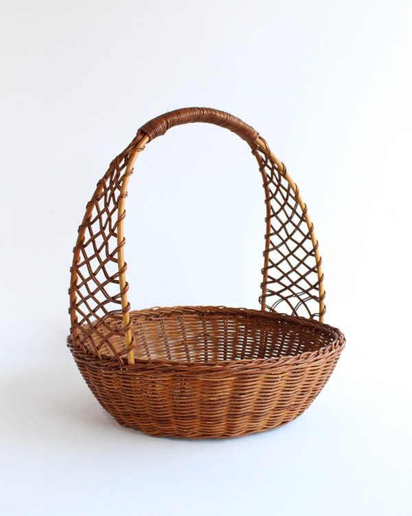 ラタン ワンハンドルバスケット C
