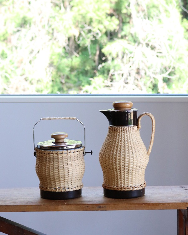 MARCHAND” ブランドの籐製アイスペール