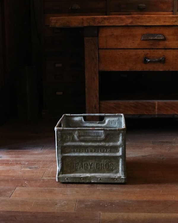 DEARY BROS ヴィンテージ ミルククレート USA製　60's Vintage Milk Crate ミルククレート USA製 インダストリアル 店舗