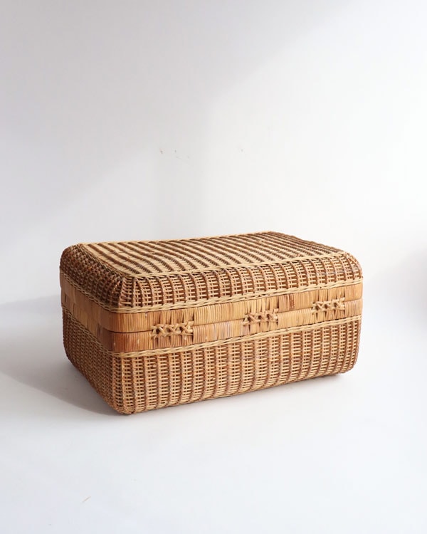 ラタンピクニックバスケット トランク型 JPB-038