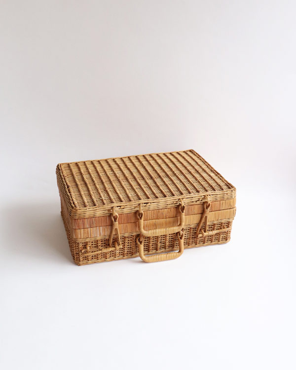 ラタン ピクニックバスケット トランク型 A
