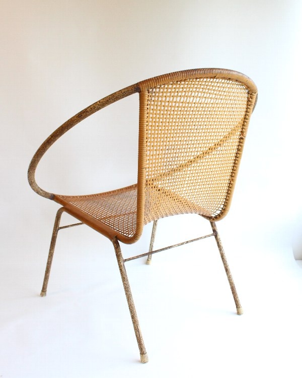 ラタン×アイアン チェア [生活雑貨とアンティークのオンラインショップ