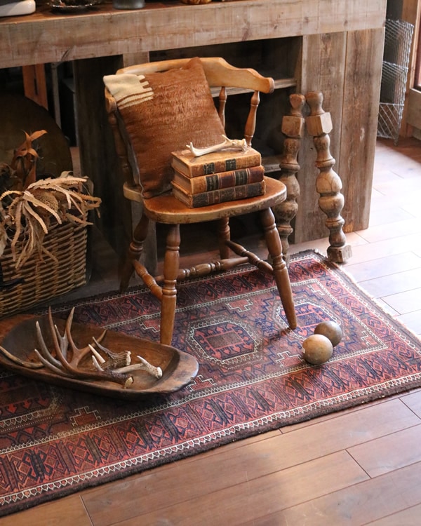 ヴィンテージラグ　トライバルラグ　バルーチ ヴィンテージラグトライバルラグバルーチ