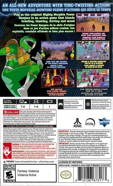 (NS)Mighty Morphin Power Rangers: Ritas Rewind ǡ