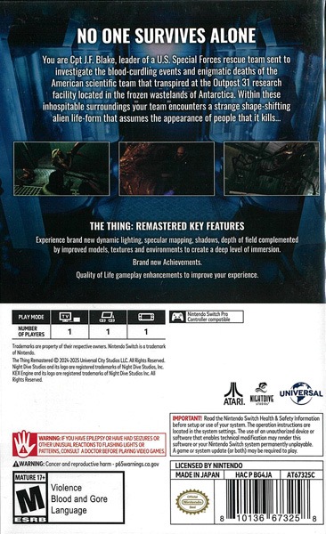 (����NS����)The Thing: Remastered �������ǡ�