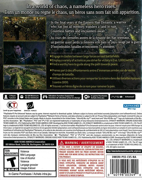 (PS5)Dynasty Warriors: Origins ǡ