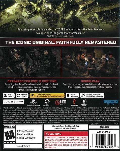 (PS5)Gears of War: Reloaded ǡ