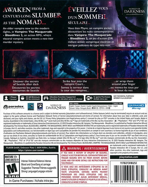 ��ŹƬʻ���(����PS5����)Vampire: The Masquerade - Bloodlines 2 �������ǡ�