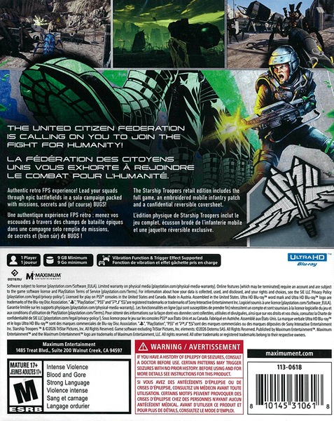 (����PS5����)Starship Troopers: Ultimate Bug War �������ǡ�