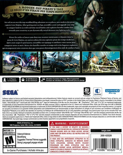 ŹƬʻ(PS5)Like a Dragon: Pirate Yakuza in Hawaii ǡ