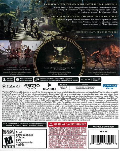 (����PS5����)Resonance: A Plague Tale Legacy �������ǡ�
