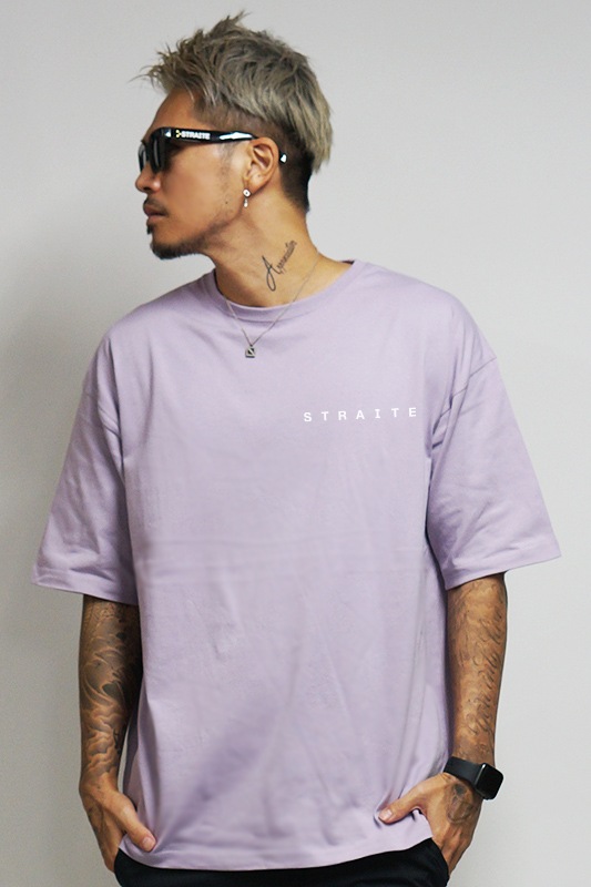 予約制 スモーキーパープルワンポイントビッグtシャツ Straite すべての商品 Straite ストレート メンズ モノトーンストリート 公式 日米のデザイナーによってディレクションされるモノトーンに特化した次世代ブランド