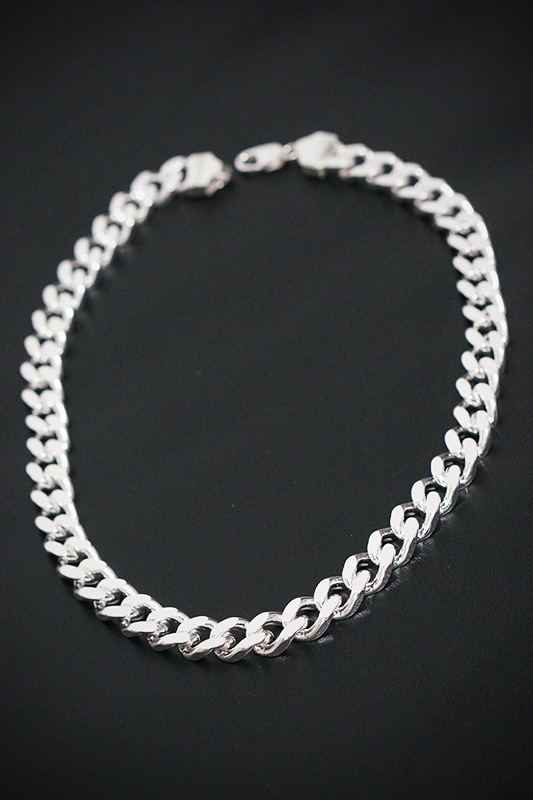 ��ͽ������FLAT LINK��ʿ����С�925�ͥå��쥹��50cm��12mm��138g�� [STRAITE]