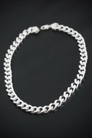 ��ͽ������FLAT LINK��ʿ����С�925�ͥå��쥹��50cm��12mm��138g�� [STRAITE]