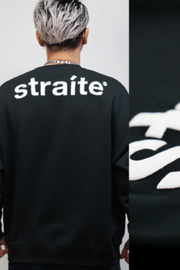 3D立体ロゴ発泡スモールレターネームビッグスウェットトレーナー【予約制】[STRAITE]