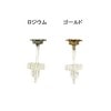 [ピアス金具]　プレート付樹脂ピアス　KA-1004|ピアス金具|基本金具
