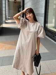 バルーンタフタワンピース|小柄で輝く可愛いバランス