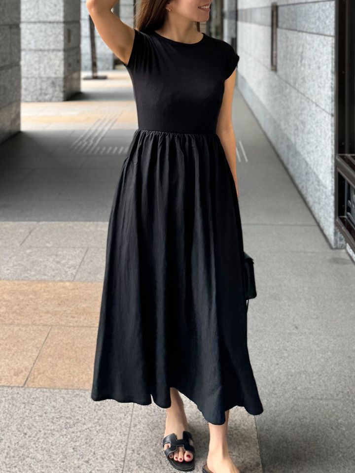 Sezane|ドレス フレンチ ワンピース サイド結びでスッキリ 000000000238_KRLnNXc.jpg