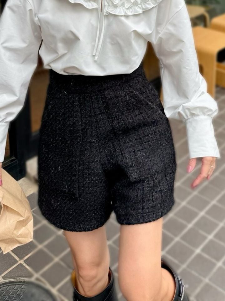 ツイードショートパンツ｜designed with Saaya Mizuno｜小柄女性向け