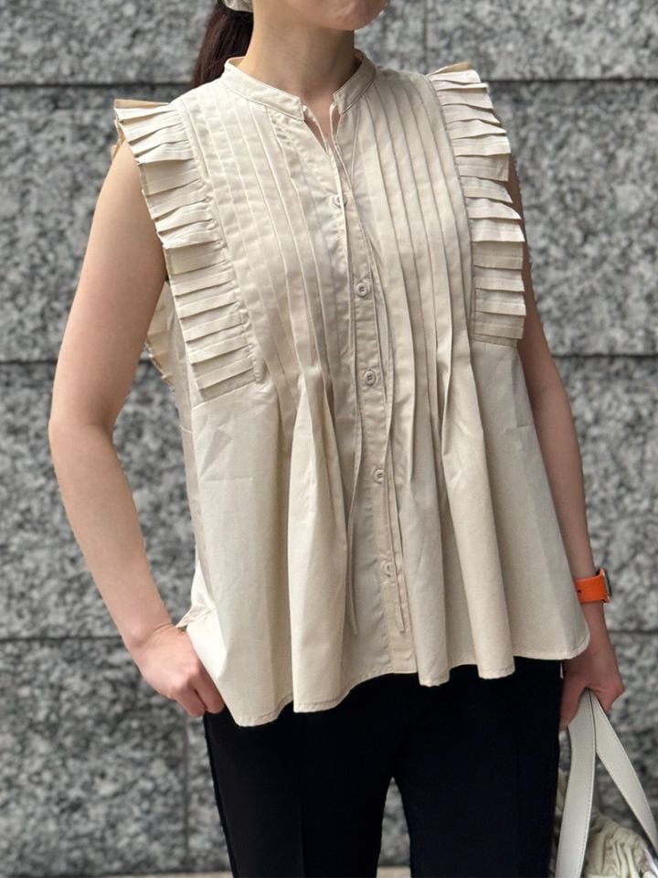 NOLLEY'S プリーツフリルシャツ ポンチョセット NOLLEY'S プリーツ