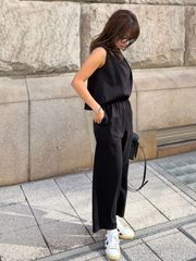 ST. ROONEY ブラック ノースリーブベスト ST.ROONEY｜148cm～152cmの女性限定ブランド｜ST.ROONEY｜通販