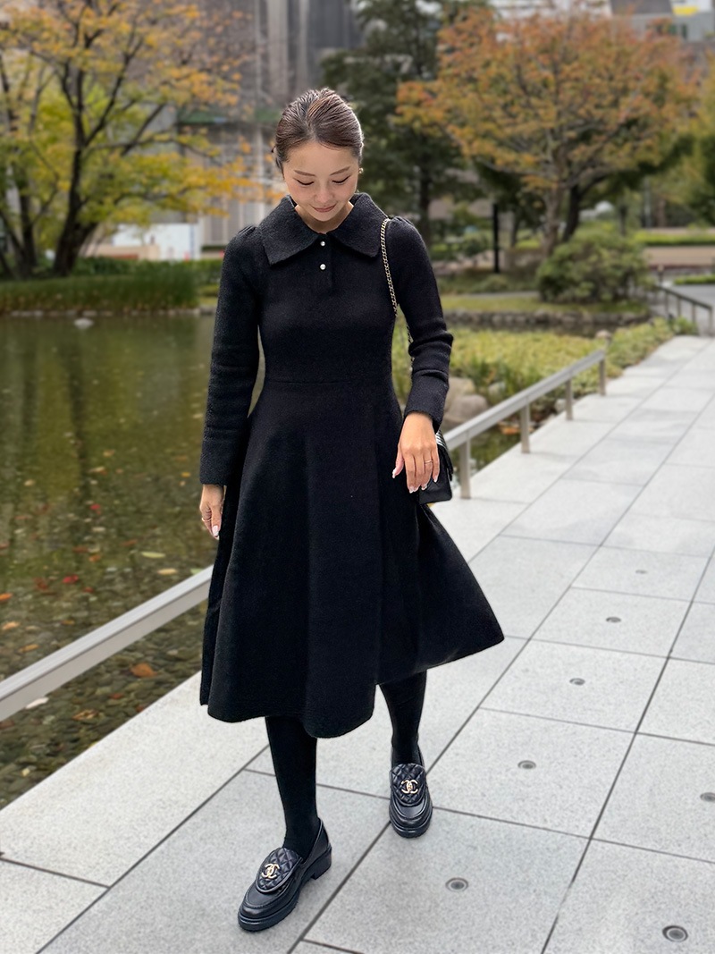 st .rooney【タグ付き新品】パールボタンニットOP パールボタンニットワンピース｜designed with Akane | ワンピース