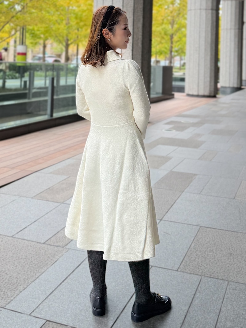 パールボタンニットワンピース｜designed with Akane | ワンピース