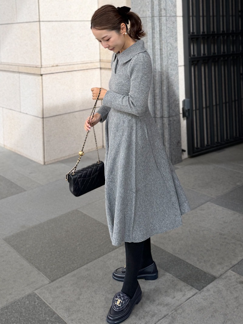 st .rooney【タグ付き新品】パールボタンニットOP パールボタンニットワンピース｜designed with Akane | ワンピース