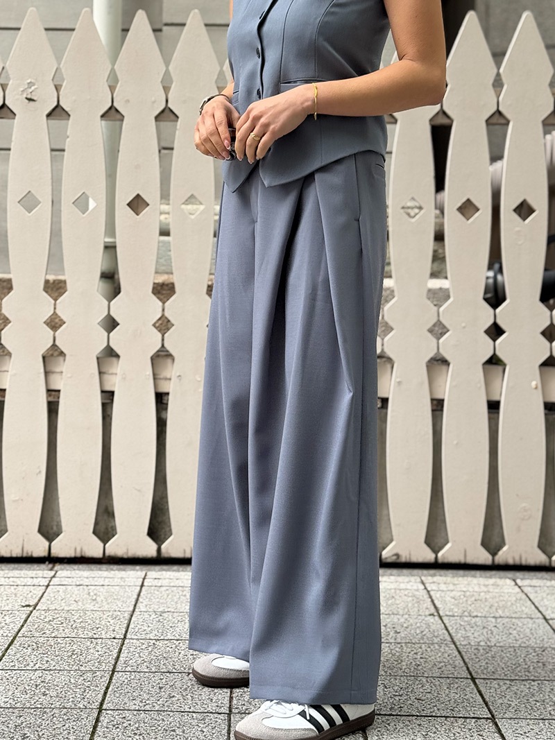 New]クロスタックワイドパンツ[セットアップ可能] | ボトムス