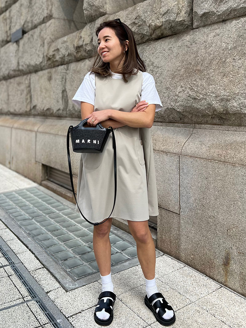 シンプルな可愛さ追求Aライン テントラインミニワンピース