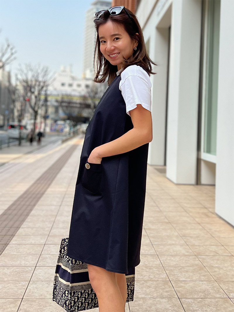 シンプルな可愛さ追求Aライン テントラインミニワンピース