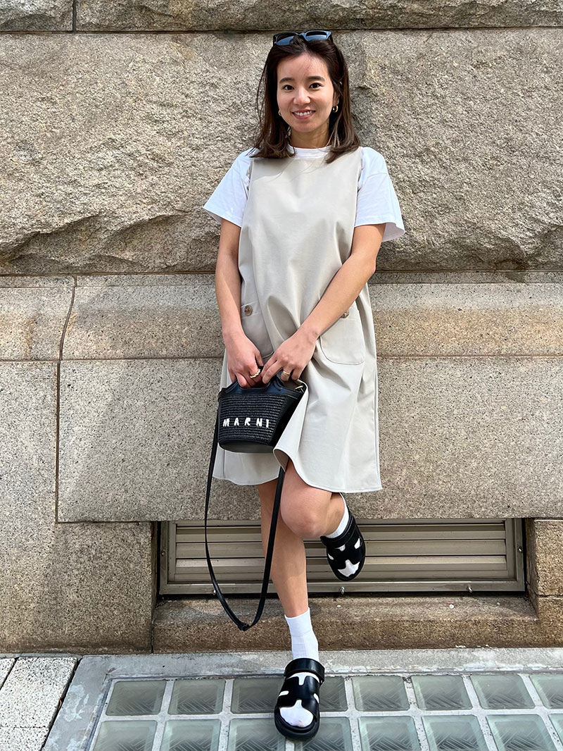 シンプルな可愛さ追求Aライン テントラインミニワンピース
