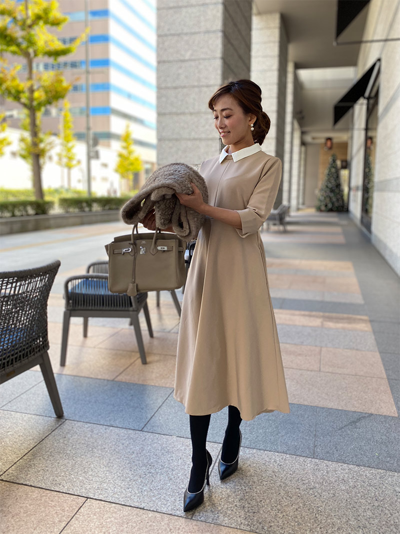 かわいいフレアスタイル◎ M-PREMIER ノースリーブ グレー ワンピース デニムノースリーブワンピース / GRACE CONTINENTAL | GRACE