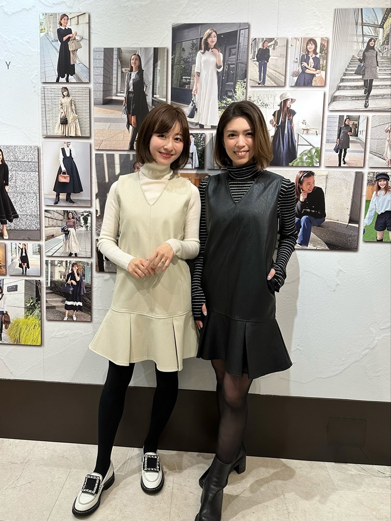 ツイードプリーツミニワンピース｜designed with Saaya Mizuno